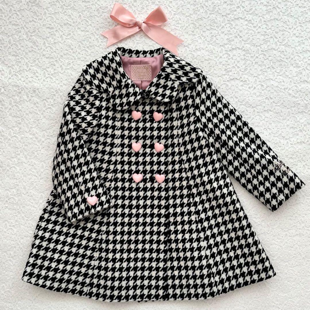 シャーリーテンプル 千鳥Aラインコート 150160