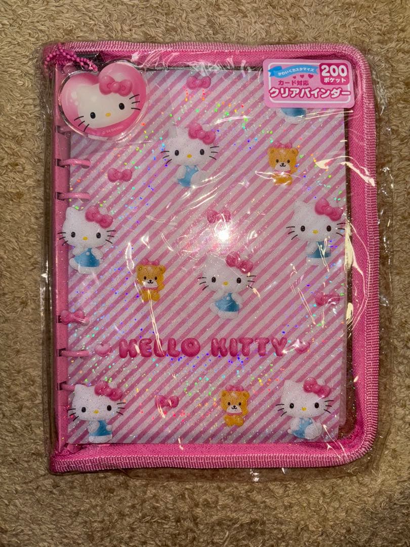 キティちゃん クリア バインダー サンリオ ハローキティ 6穴