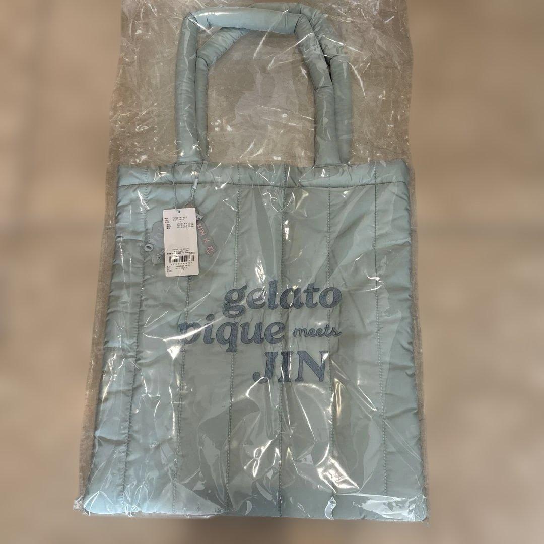 ジン　ジェラートピケ　 トートバック(MINT)