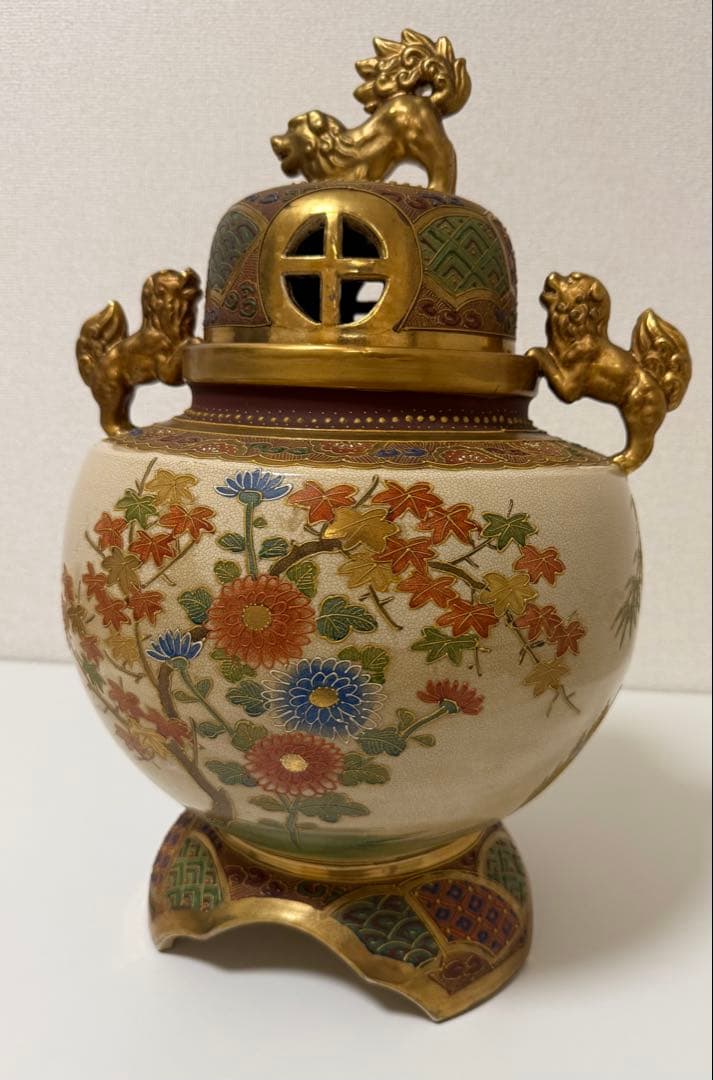 薩摩焼　香炉　飾壺　花器　骨董　古美術品