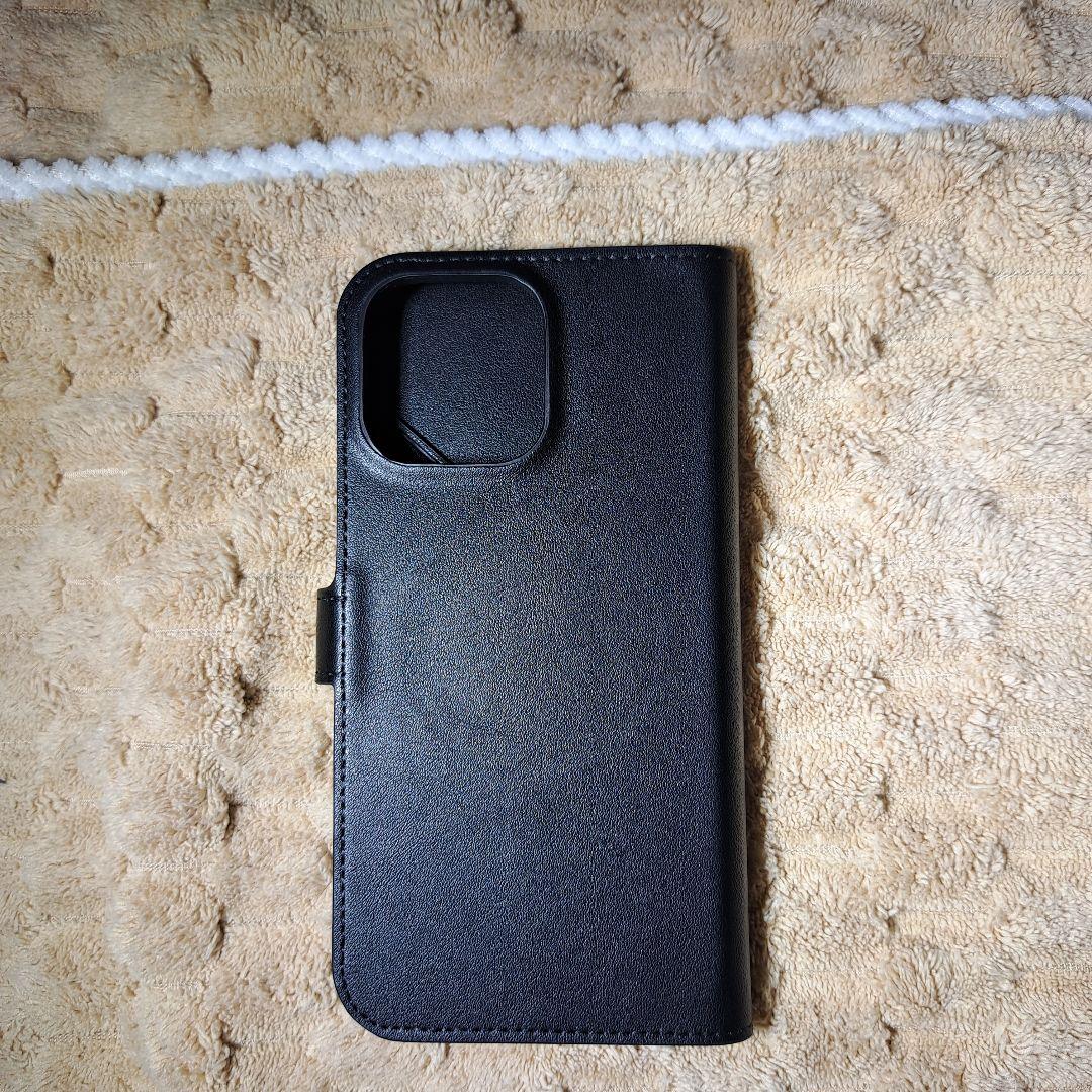 LANVIN ブラック 手帳型ケースiPhone16proMAX