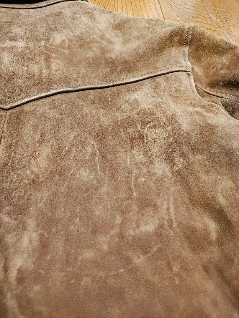 ラディアルELRADIALLスエードジャケットレザーシングルライダースチェック