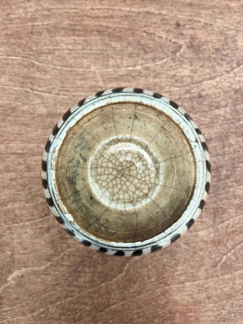 古平戸 中野焼 蓋物 龍唐草文 古美術 古道具 アンティーク ヴィンテージ 器