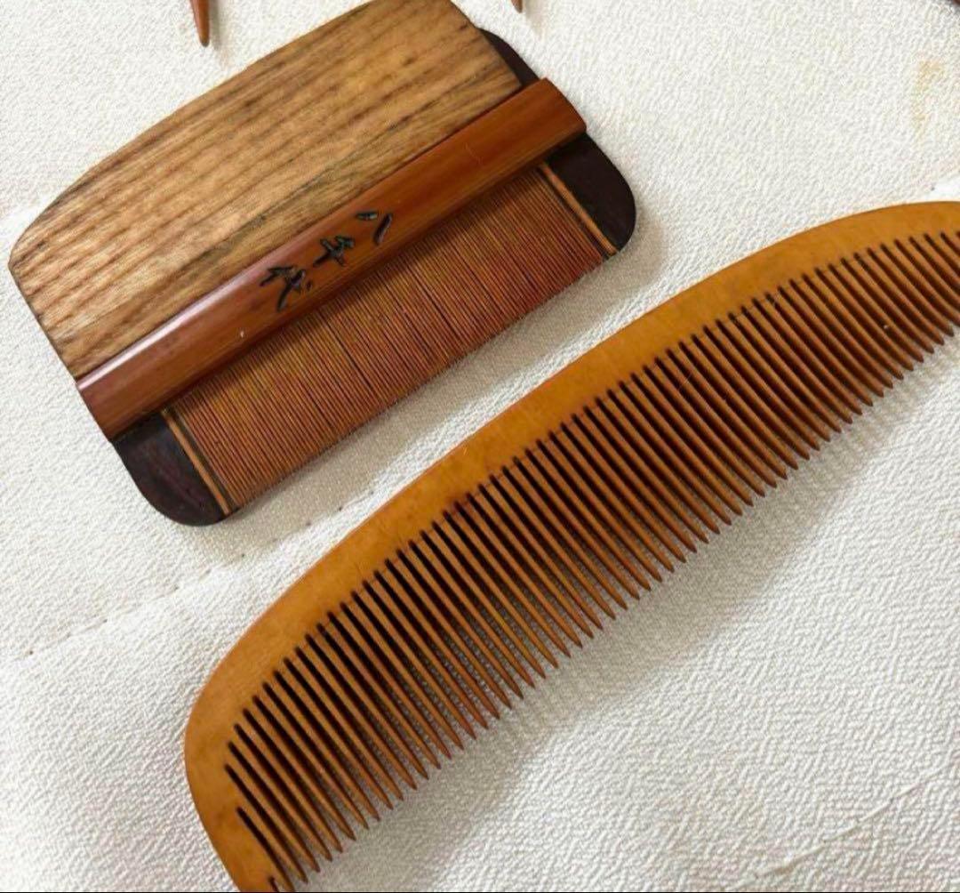 つげ櫛　アンティーク　まとめ売り　13点セット　伝統工芸　日本髪