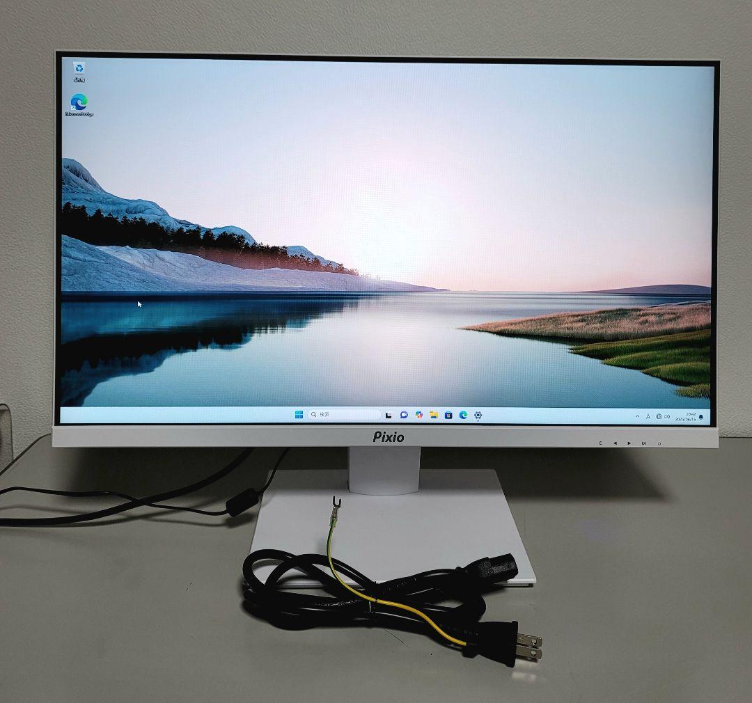 美品 Pixio PX259AW 240Hz モニター 24.5インチ ホワイト