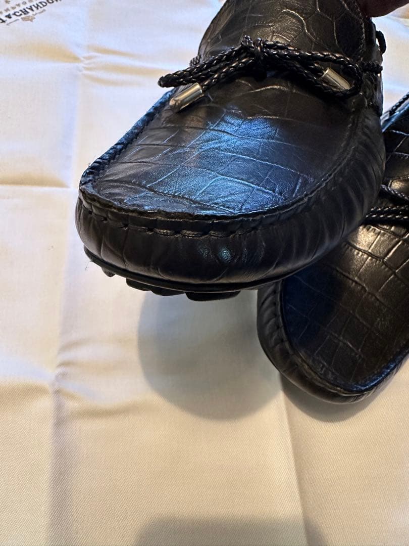専用品オロビアンコ　クロコダイル風 モカシン 42