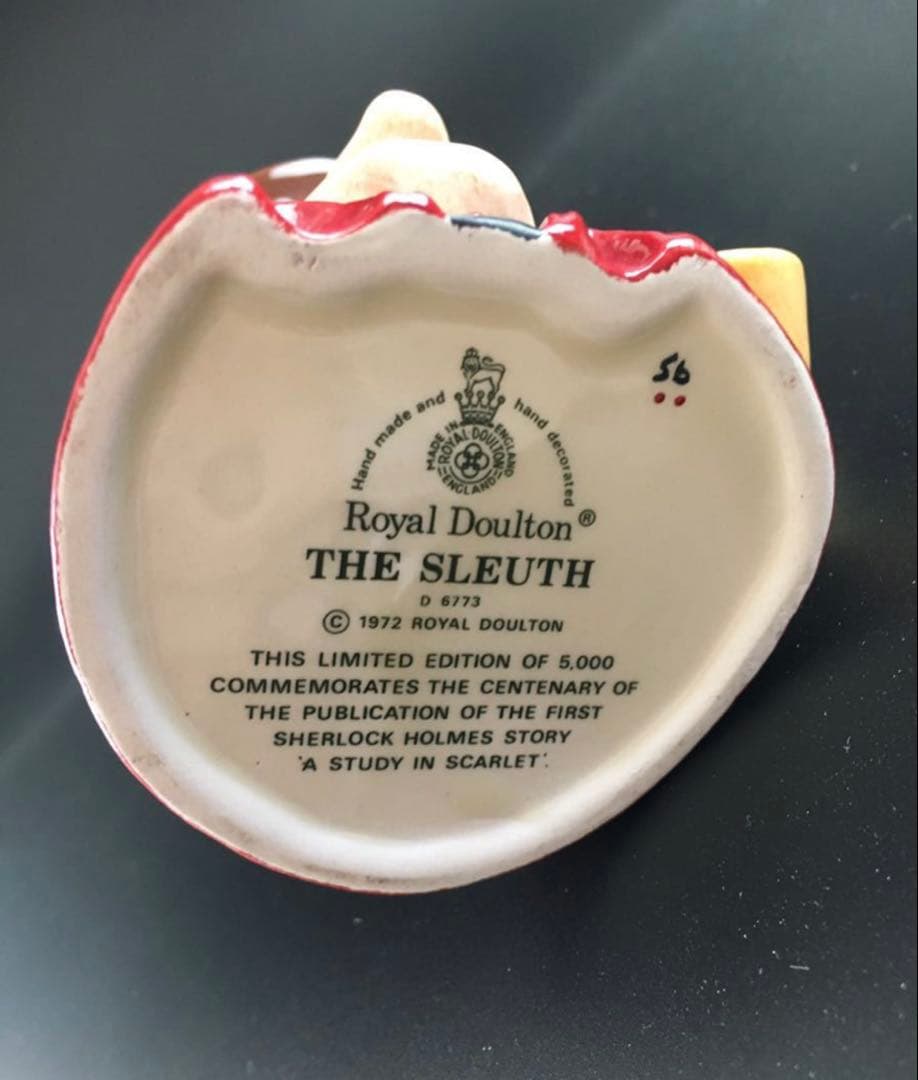1972年ロイヤルドルトンThe Sleuth シャーロックホームズトビージャグ