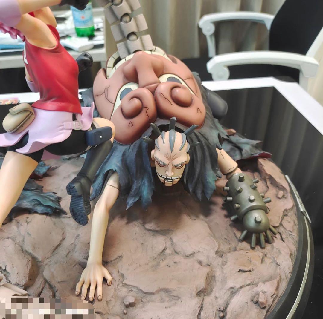 ナルト 春野サクラ VS サソリ ガレージキット ガレキ スタチュー①