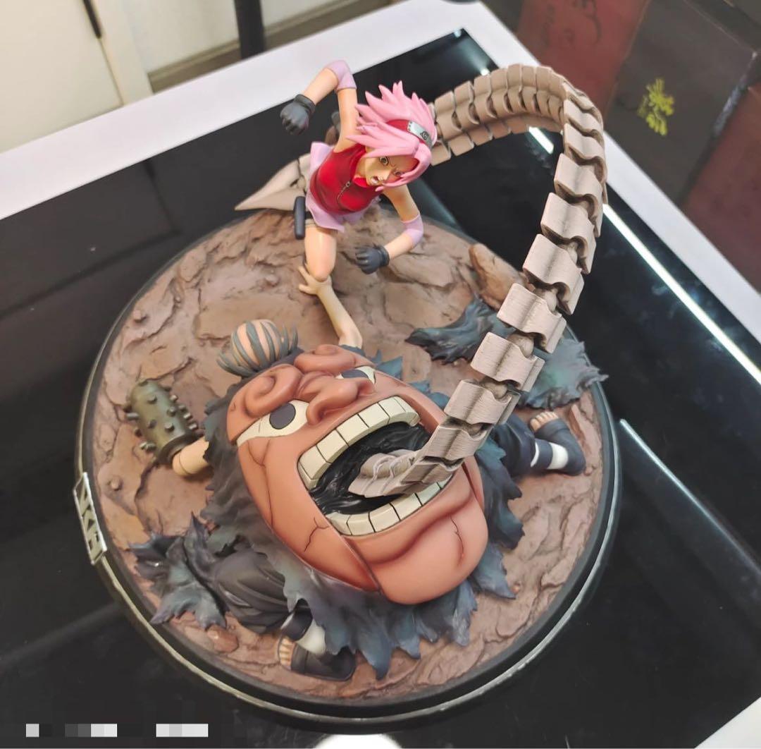 ナルト 春野サクラ VS サソリ ガレージキット ガレキ スタチュー①