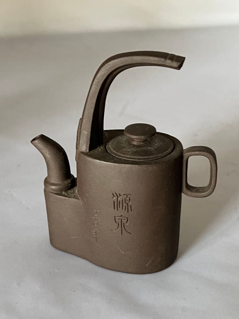 中国紫砂壺　茶道具　急須と紫檀台セット