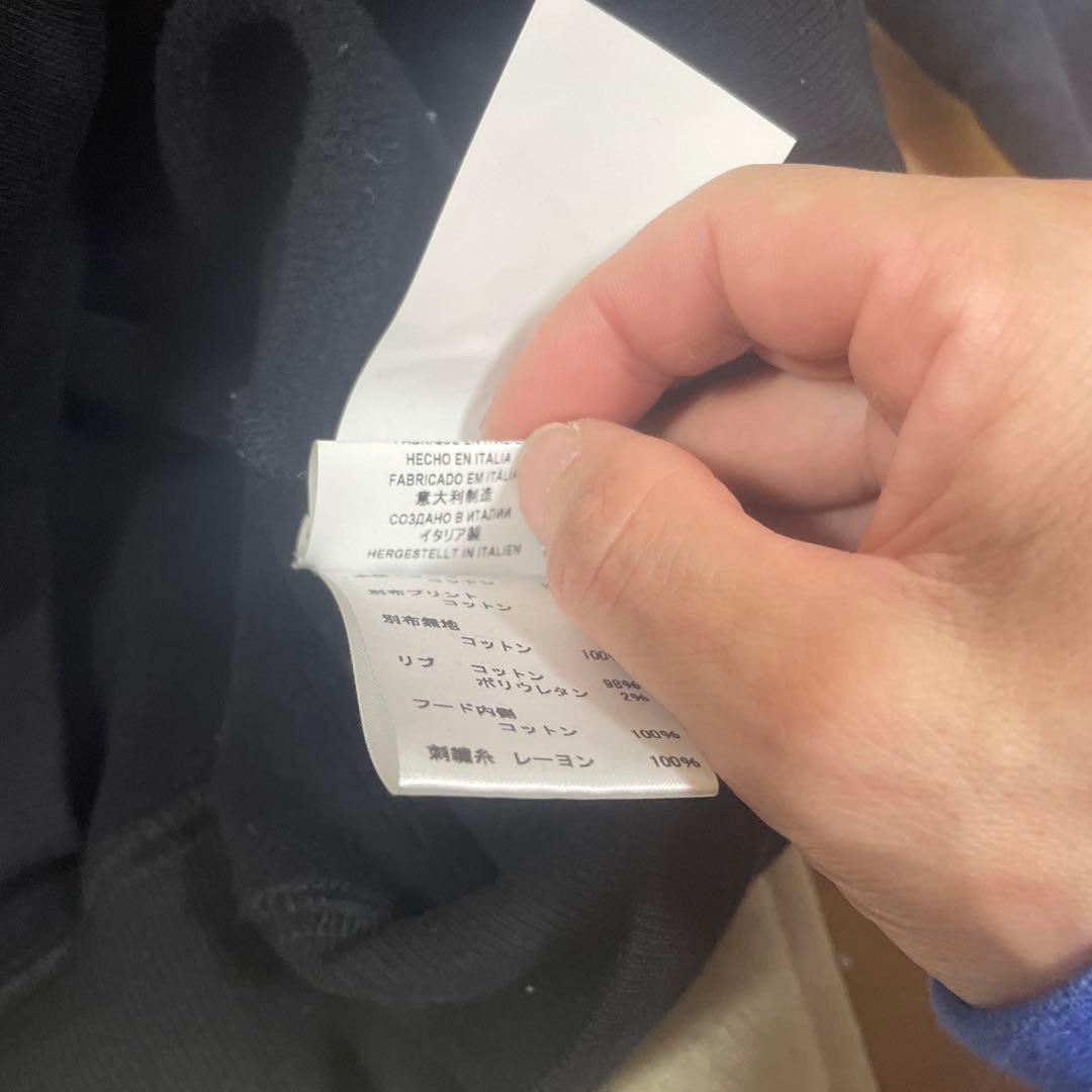 c*i様 VERSACE カレッジフィット パーカー ブラック/ブルー