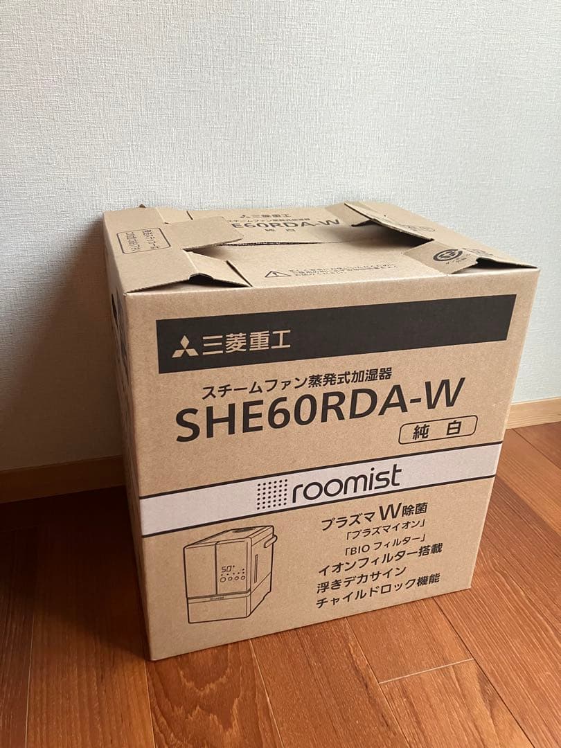 三菱重工 スチームファン式加湿器 roomist SHE60RDA-W