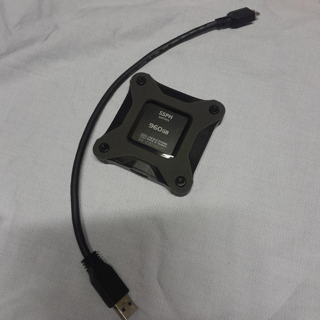 I-O DATA 960GB 外付けSSD ブラック