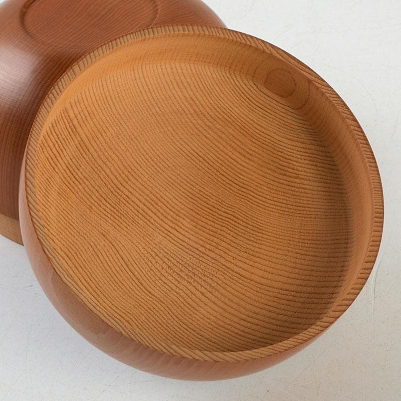 茶道具　天然木　漆塗　大平棗　共箱　V　9335