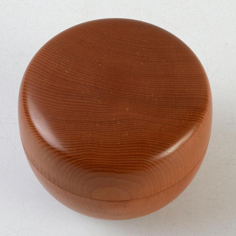 茶道具　天然木　漆塗　大平棗　共箱　V　9335