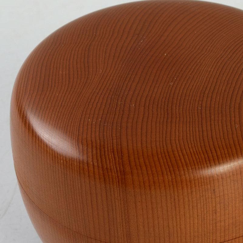 茶道具　天然木　漆塗　大平棗　共箱　V　9335