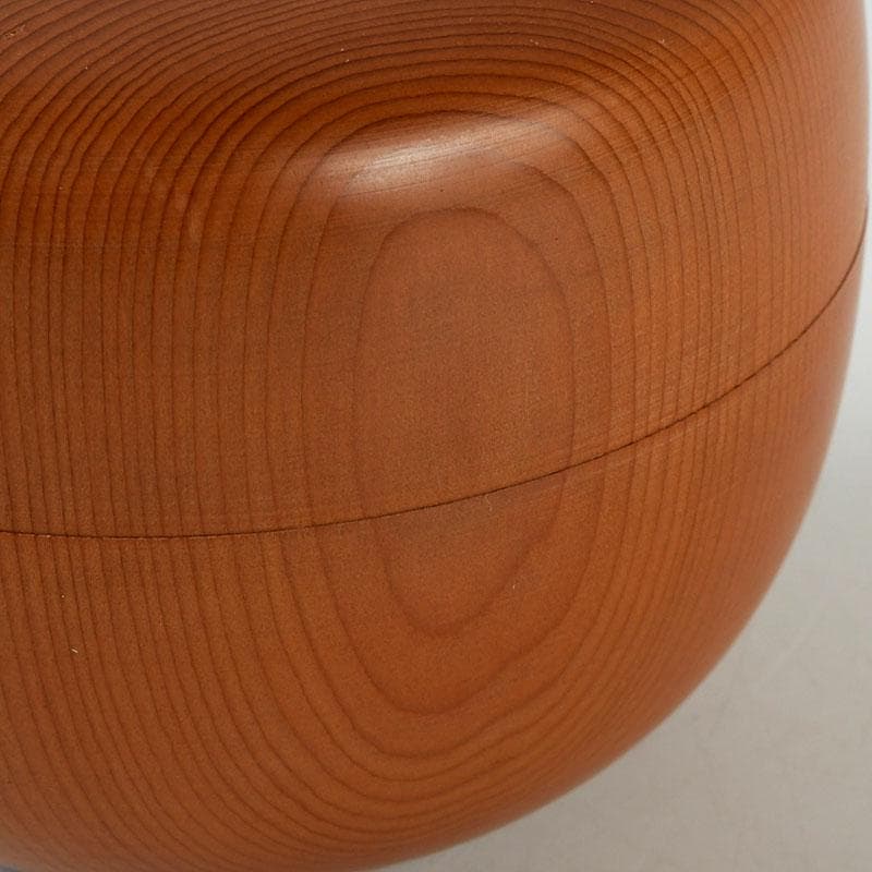 茶道具　天然木　漆塗　大平棗　共箱　V　9335