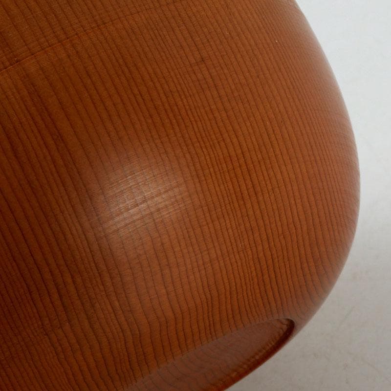 茶道具　天然木　漆塗　大平棗　共箱　V　9335