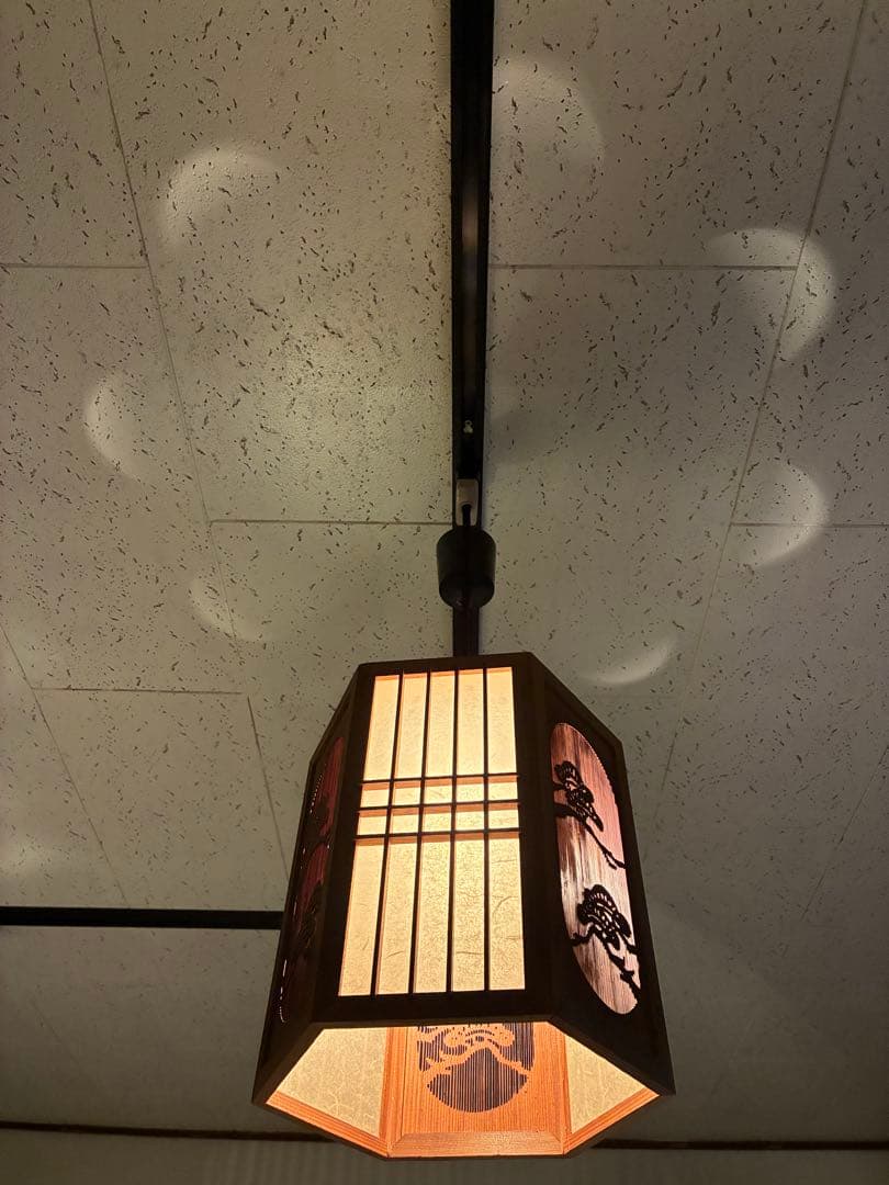 和風 六角形 ペンダントライト 昭和 レトロ