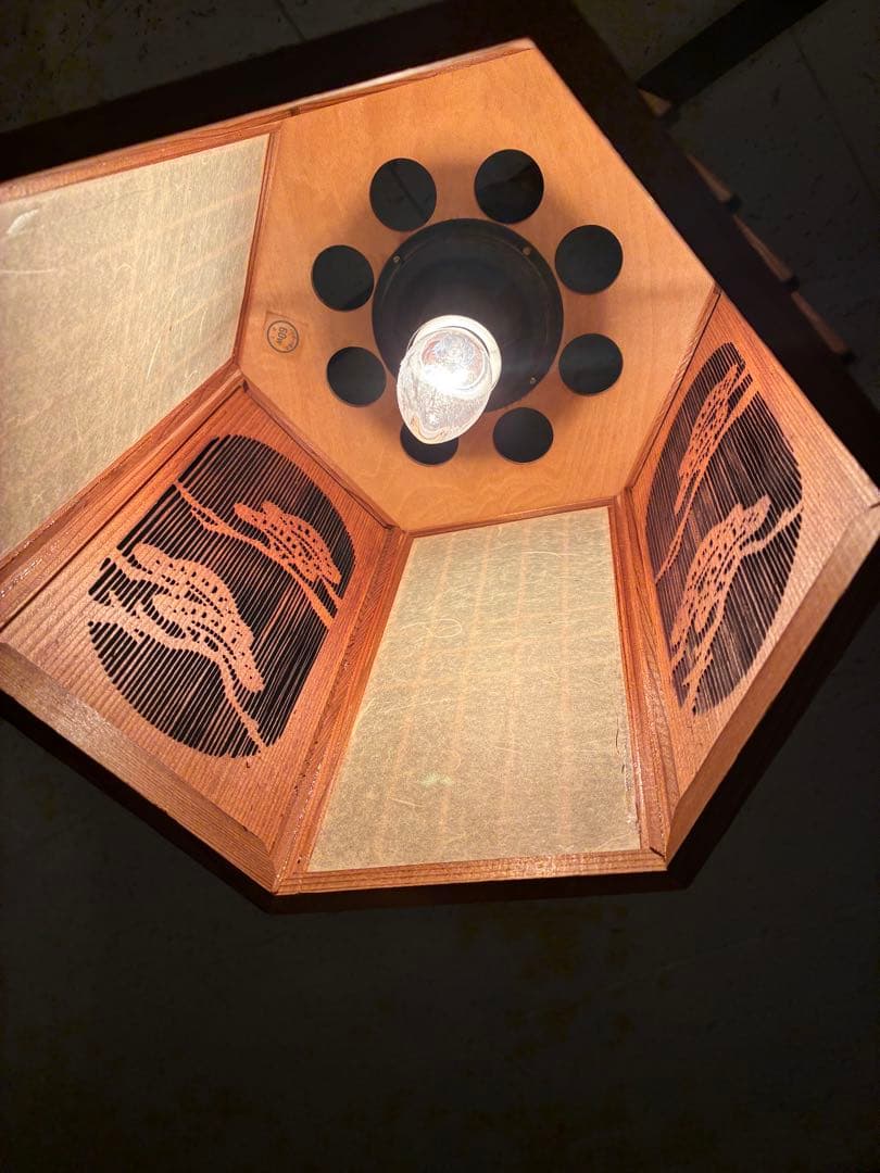 和風 六角形 ペンダントライト 昭和 レトロ