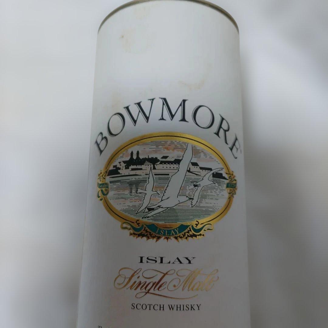 ボウモア　シングルモルトスコッチ　ウイスキー　12年　カモメラベル　グラス付き