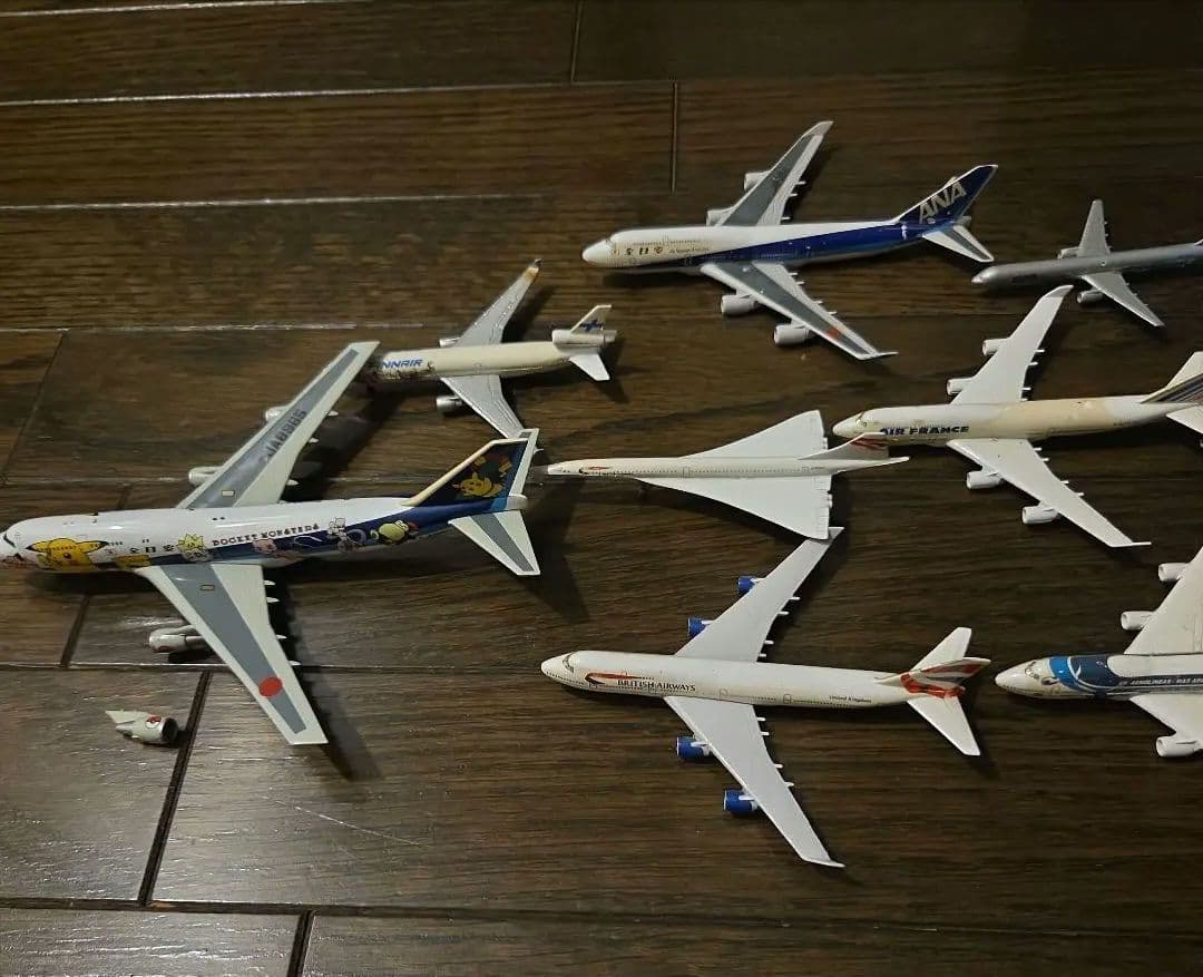 航空機モデル 1/500等々　13体