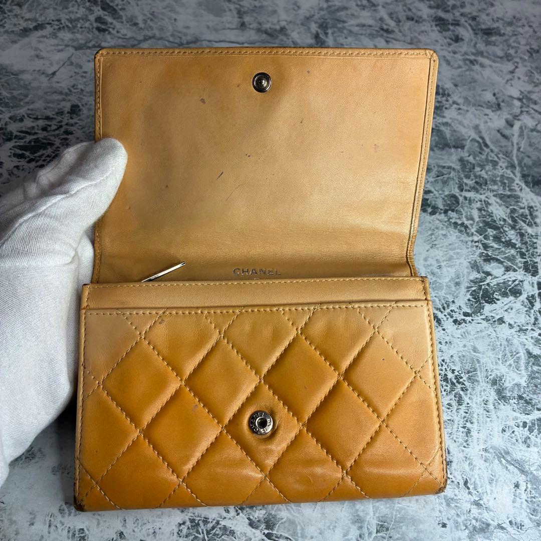✨CHANEL✨　シャネル　折り財布　カンボンライン　ケース　カードケース