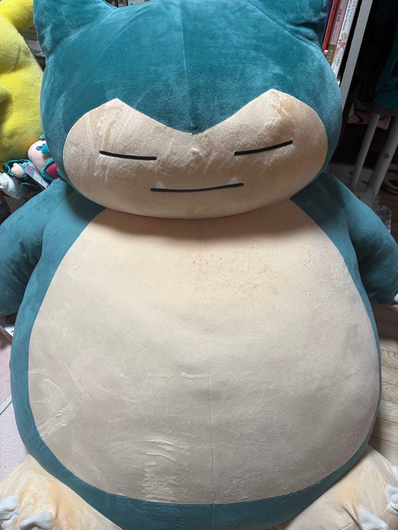 ポケモンセンター公式　カビゴンのおっきなぬいぐるみ　紙タグ無し