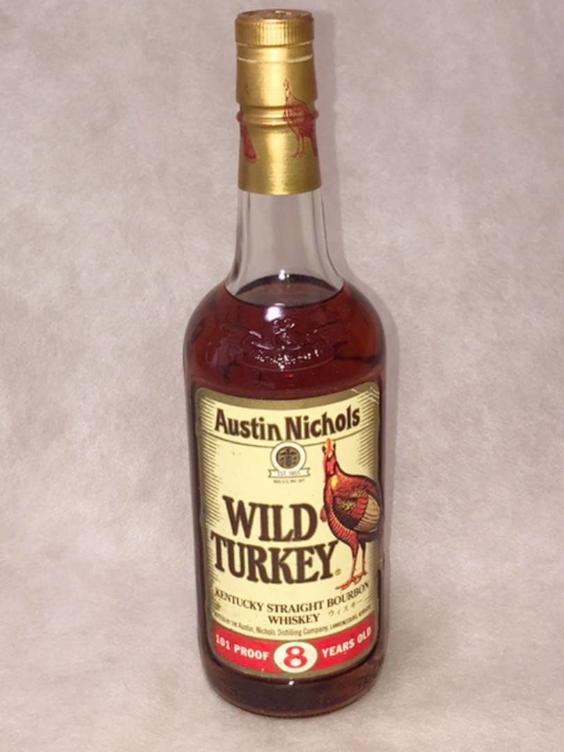 レアWILDTURKEY ワイルドターキー バーボンウイスキー 8年  旧ラベル