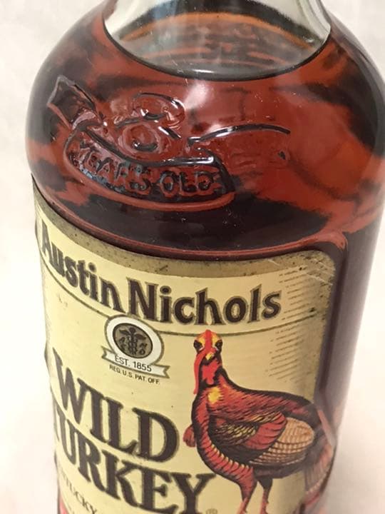 レアWILDTURKEY ワイルドターキー バーボンウイスキー 8年  旧ラベル