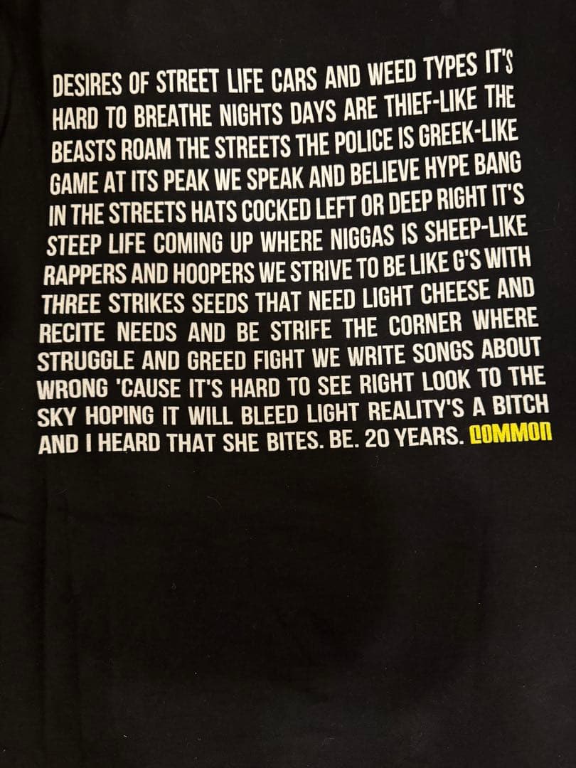 COMMON BE JAPAN TOUR 2025 購入品 XL