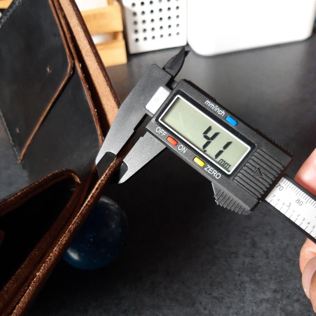 特厚★HORWEEN★クロムエクセル　二つ折り財布 　オールブラック　特別仕様