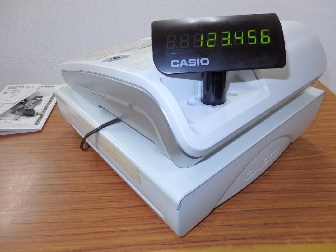 1210 設定無料 TE-2500-15S CASIO インボイス レジスター