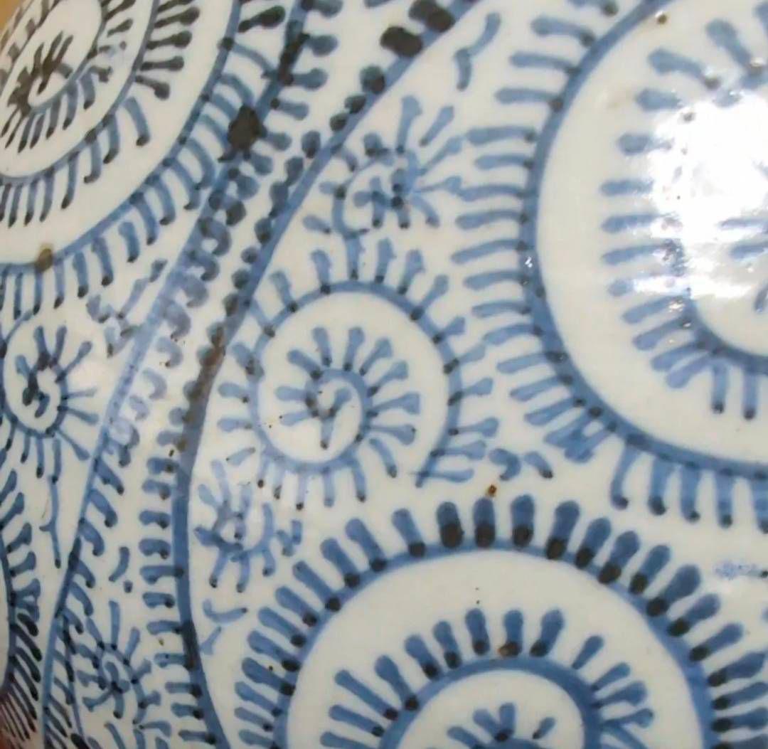 古伊万里　蛸唐草模様　鶴首徳利　花瓶