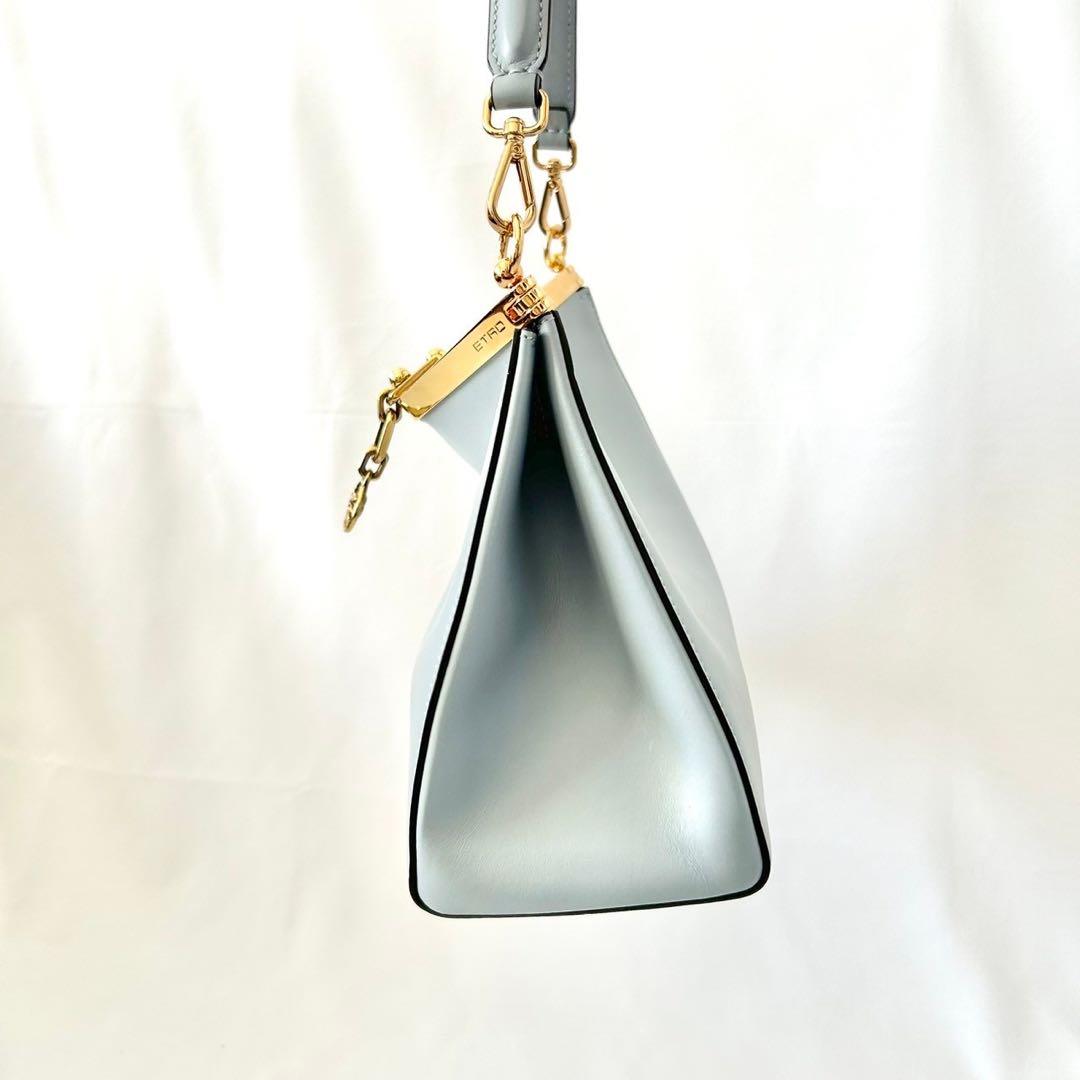 美品　ETROエトロ ヴェラ ロゴチャーム ミニショルダーバッグ