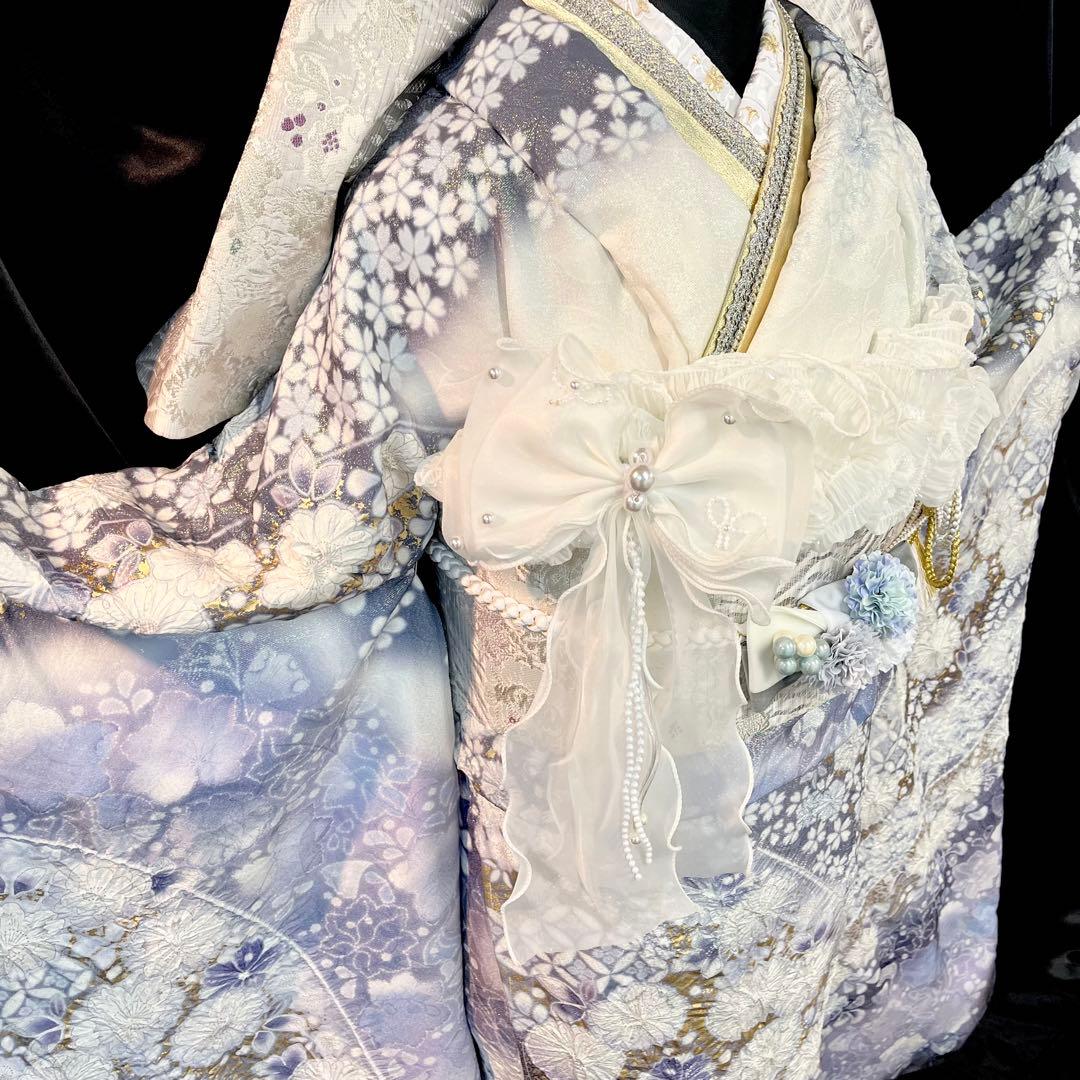 振袖フルセット■辻が花振袖■花絞り■関芳新品オーダー■正絹■成人式振り袖
