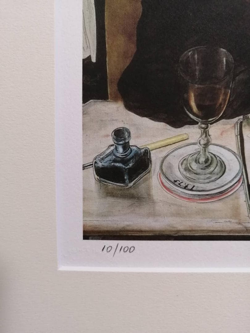 taros777 藤田嗣治 エスタンプリトグラフ「カフェ」 100部限定