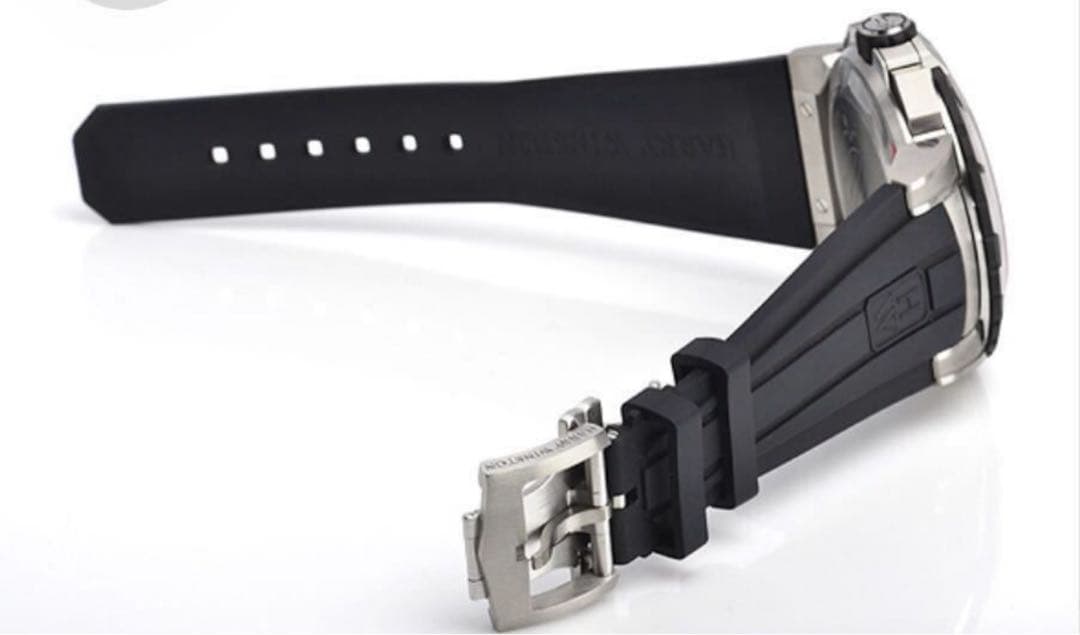 ハリーウィンストン ラバーベルト 時計 ブラック