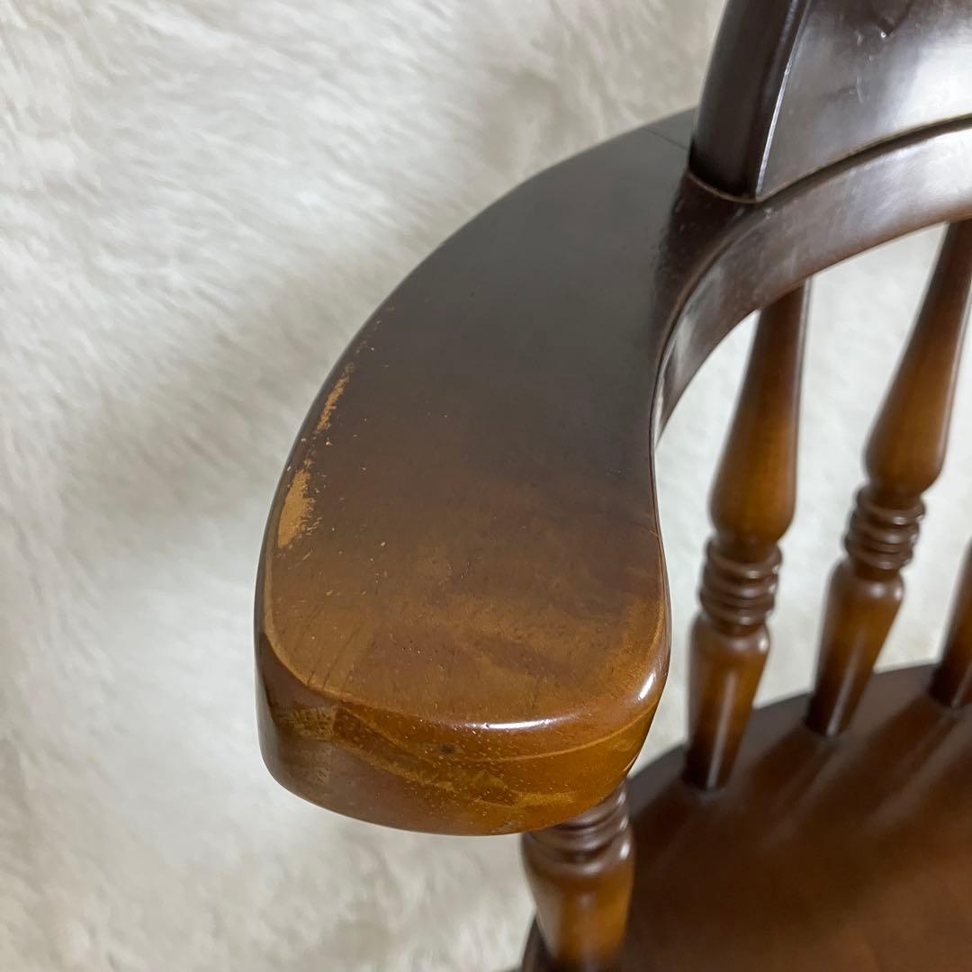 飛騨産業　キツツキ　ウィンザーチェア　2脚セット　ダイニング　クラシック　茶色