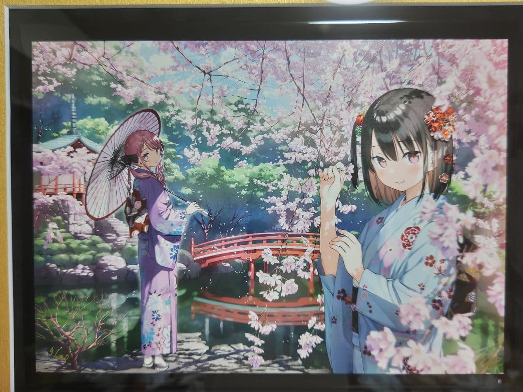 カントク　版画　漆版　花の時　アールビバン