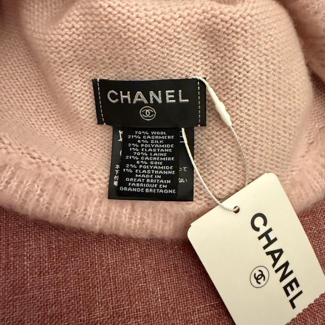 新品 CHANEL 24B ニットキャップ ピンク