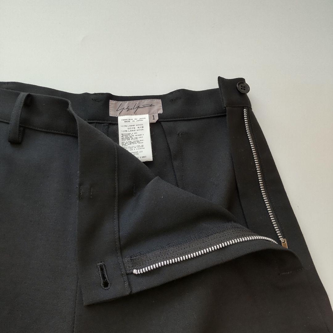 美品 ヨウジヤマモト サルエルパンツ モード 裾リブ ブラック ゆったり １