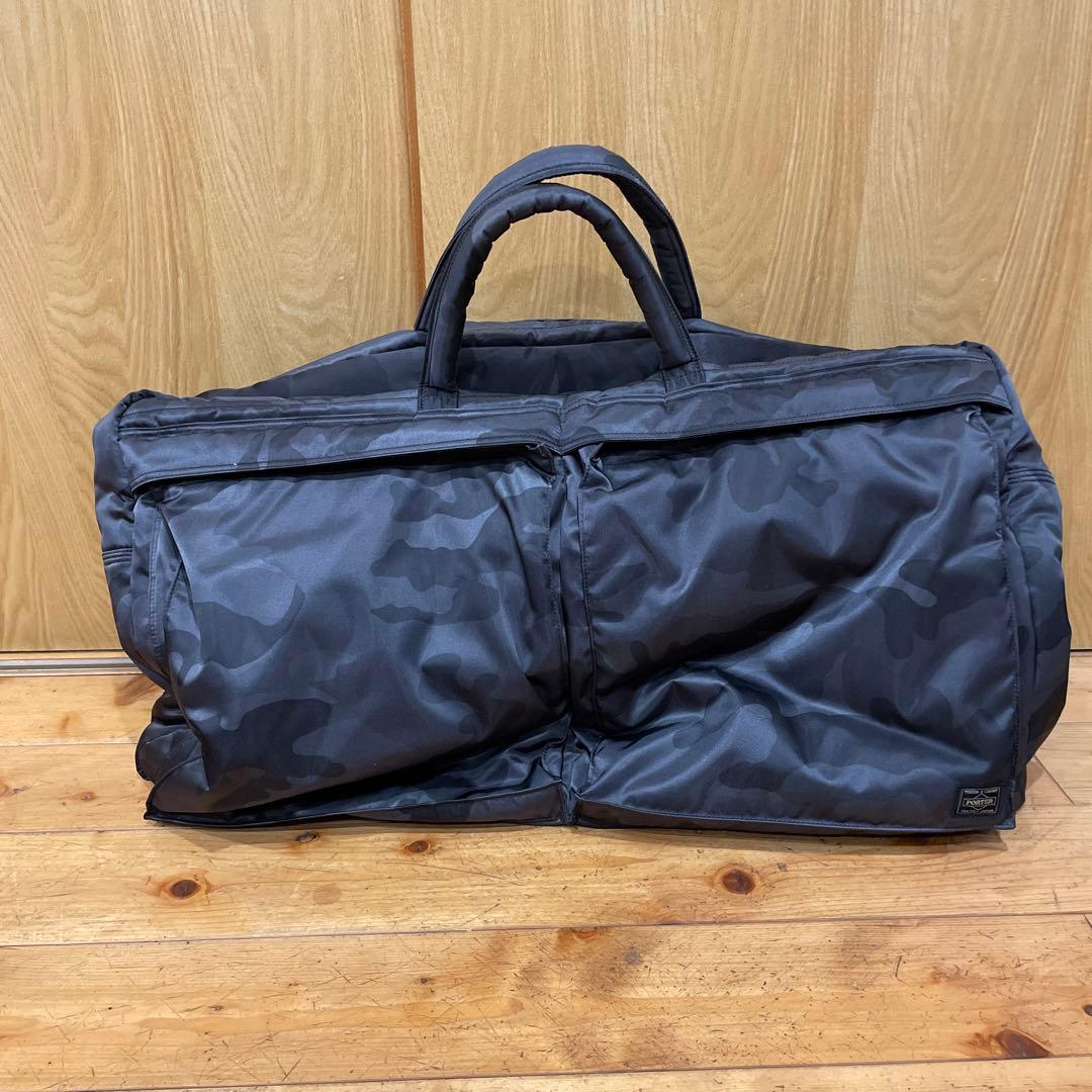 ポーター　カモ　30周年　2way ダッフルバッグ　ウッドランドブラック