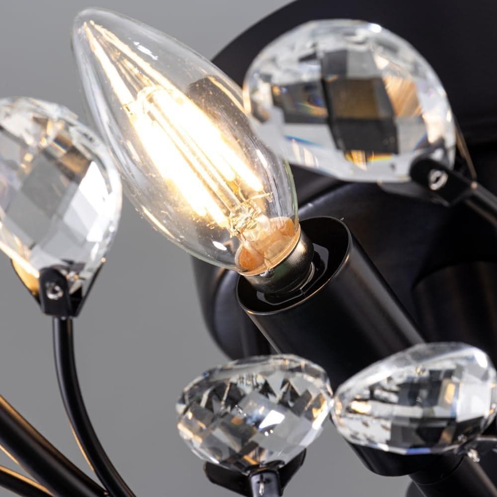 【開封・未使用】Chende シーリングライト レトロ クリスタル 5灯 照明