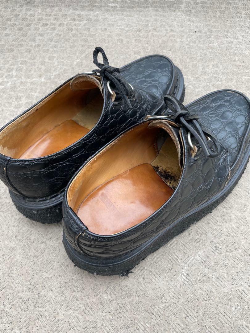 E COX 8961 クロコダイル UK6 ジョージコックス