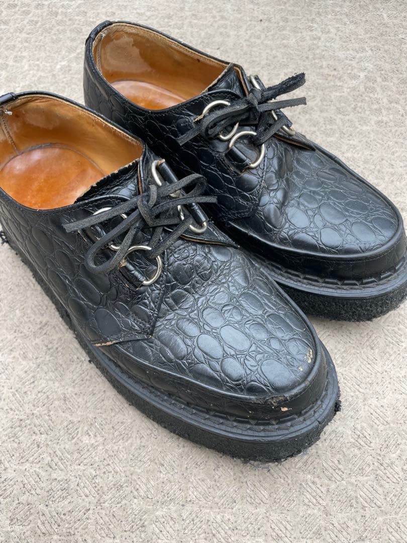 E COX 8961 クロコダイル UK6 ジョージコックス