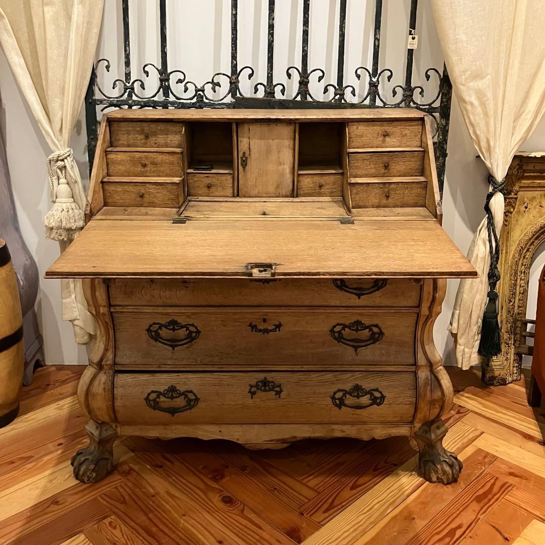 アンティークライティングビューロー(書記台)　チェスト