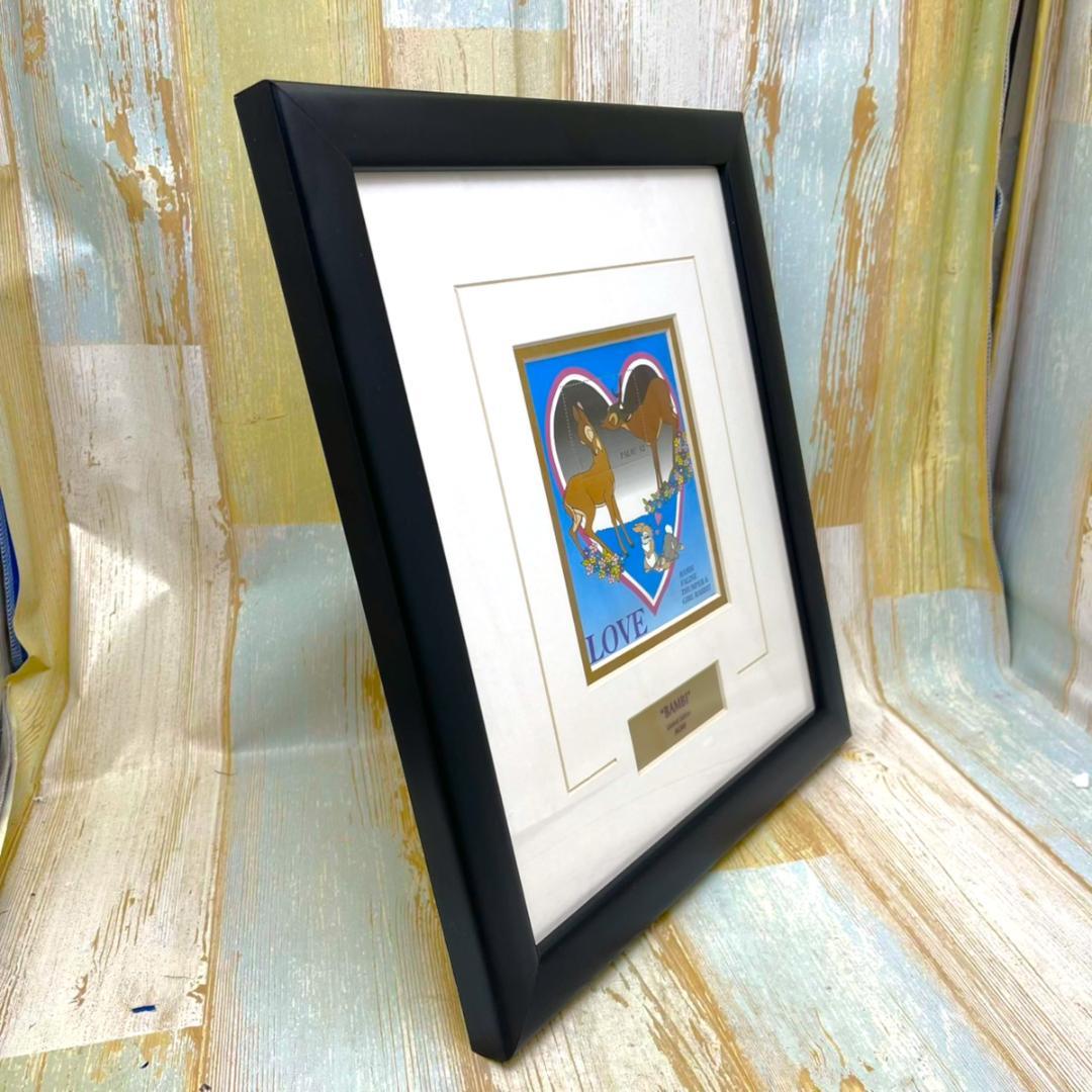 限定300枚★バンビ Bambi★切手 スタンプ アートギャラリー 絵 額縁