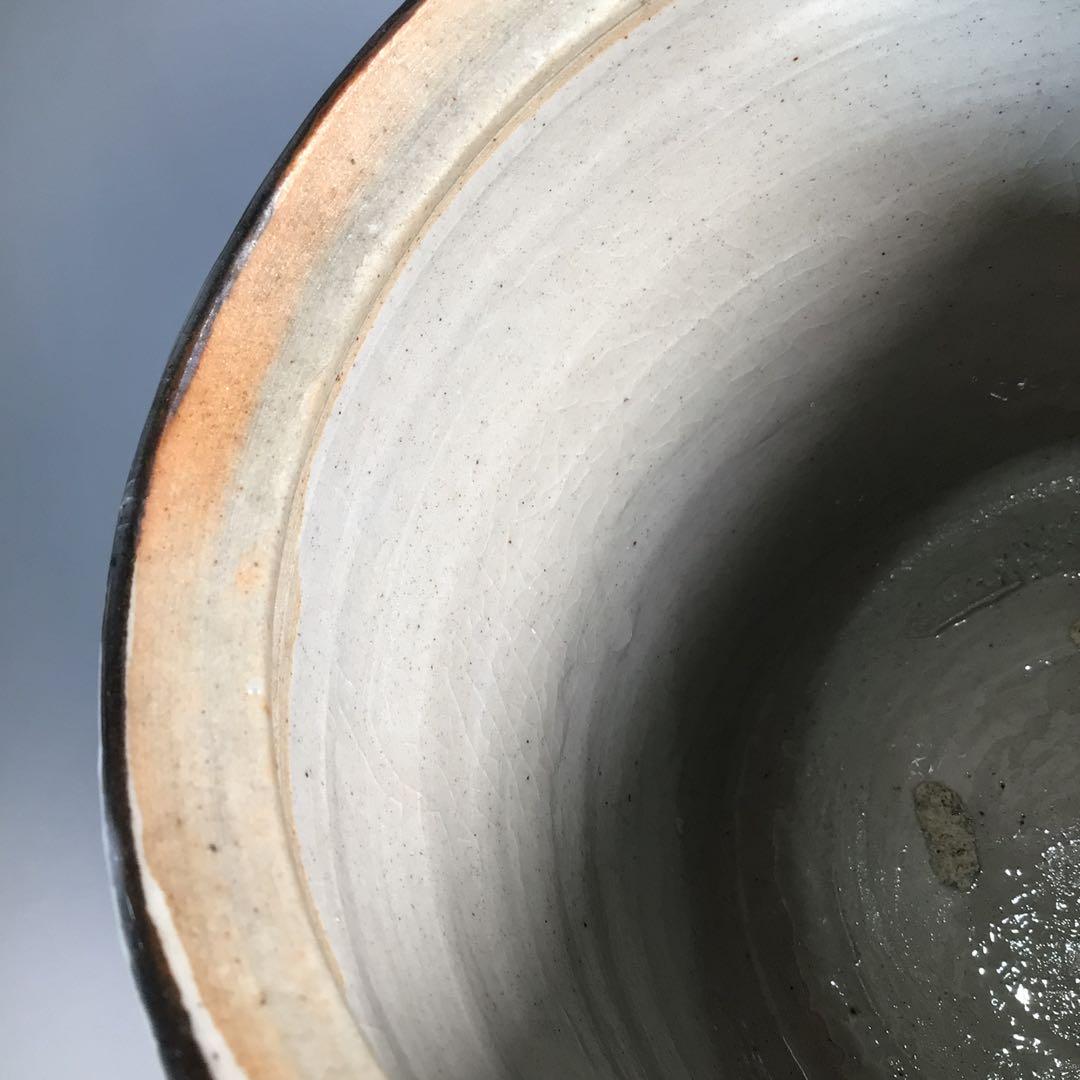 Ｍ８３６　水指　『墨田窯　金太漢造』『老梅文』『一重口水指』　共箱　茶道具