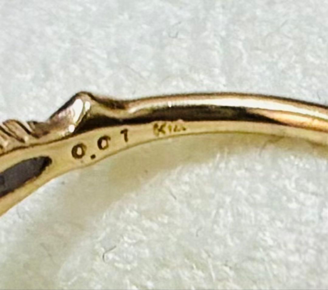 お値下げ☆アガット オパール ダイヤ リング K14 9号